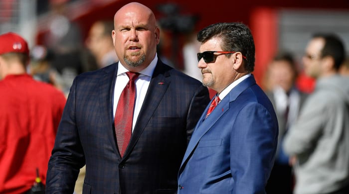 Cardinals GM Steve Keim (left) and president Michael Bidwill